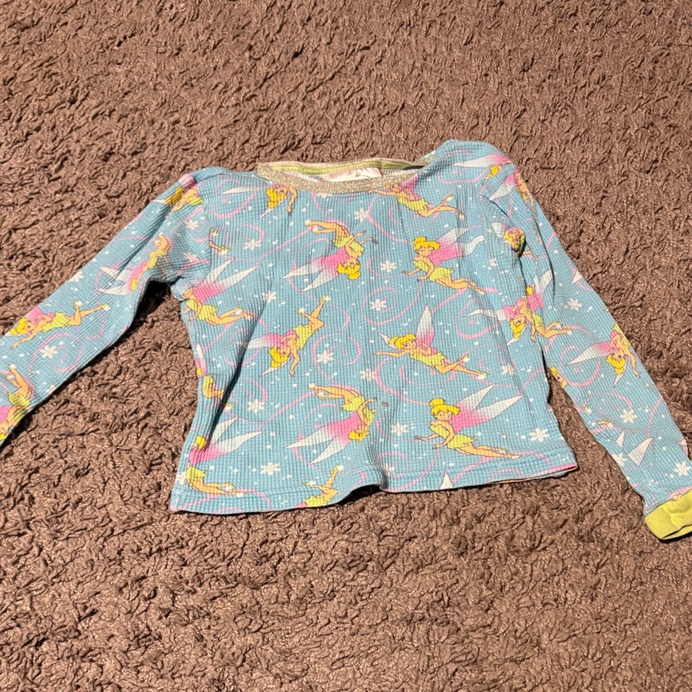 Charming Blue tinkerbell Kids Pajama set - Picture 2 of 6